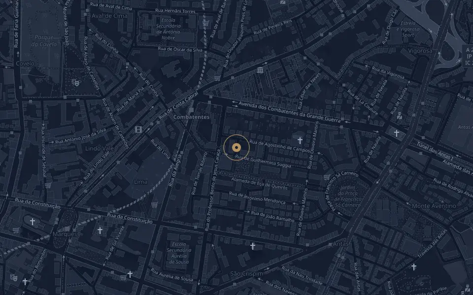 Mapa da zona do escritório da JM Overseas, Rua José Maria Pedroto, 11, R/C, 4200-318 Porto